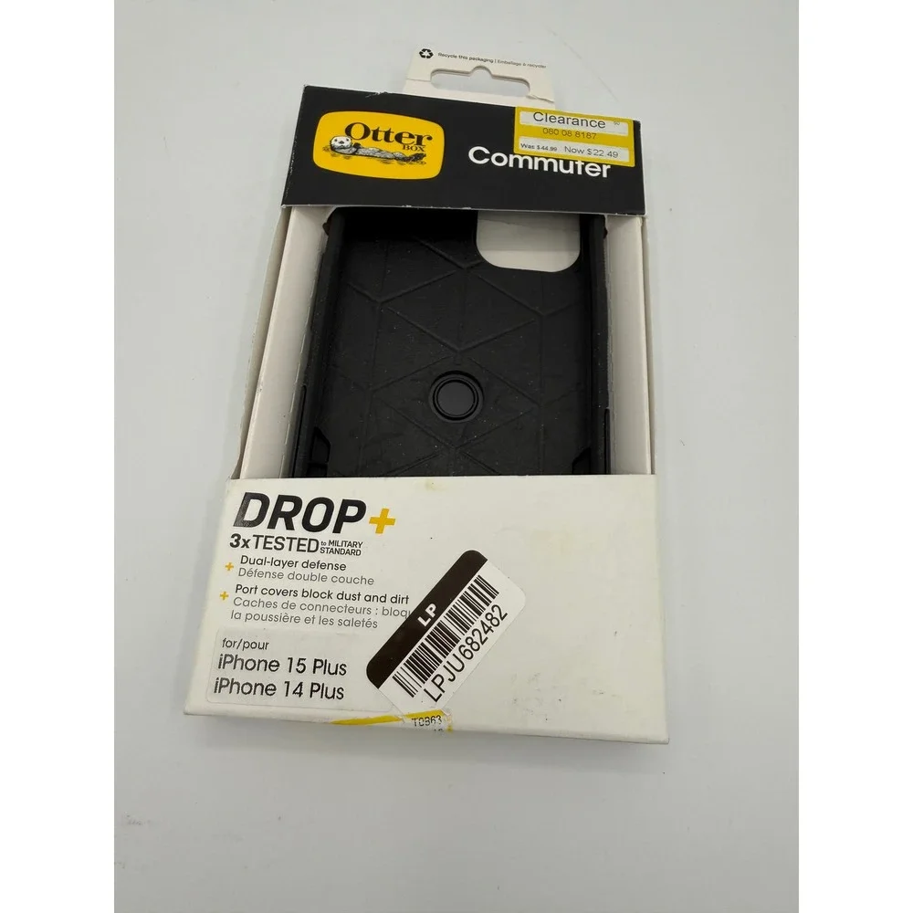 OtterBox Commuter Case iPhone 15 Plus 14 Plus‎ Black New Protective